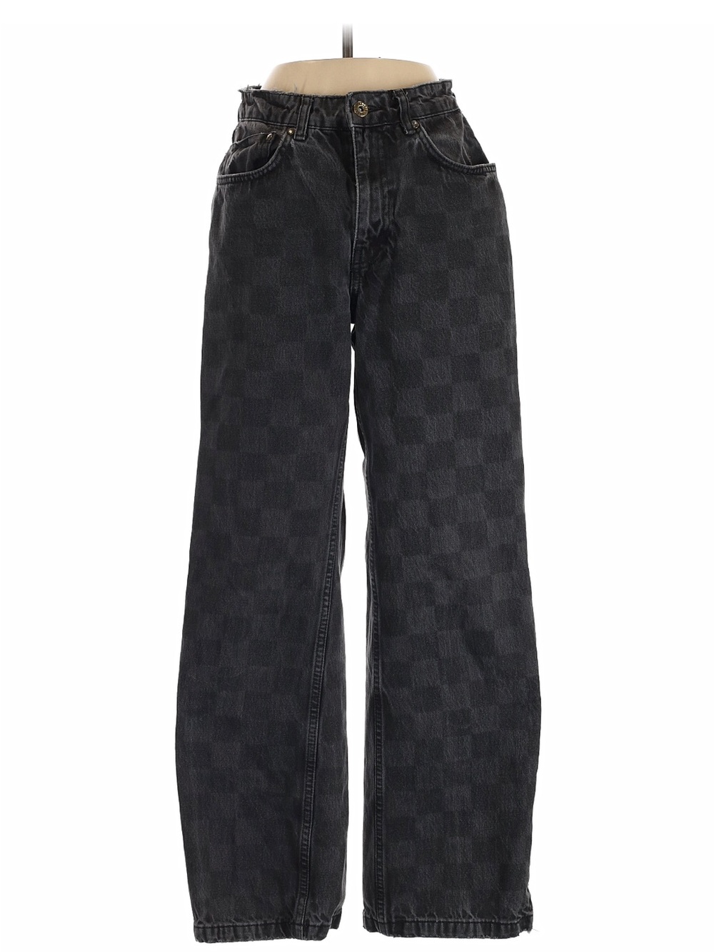 Ragged Jeans Black Wide-Leg Jeans
